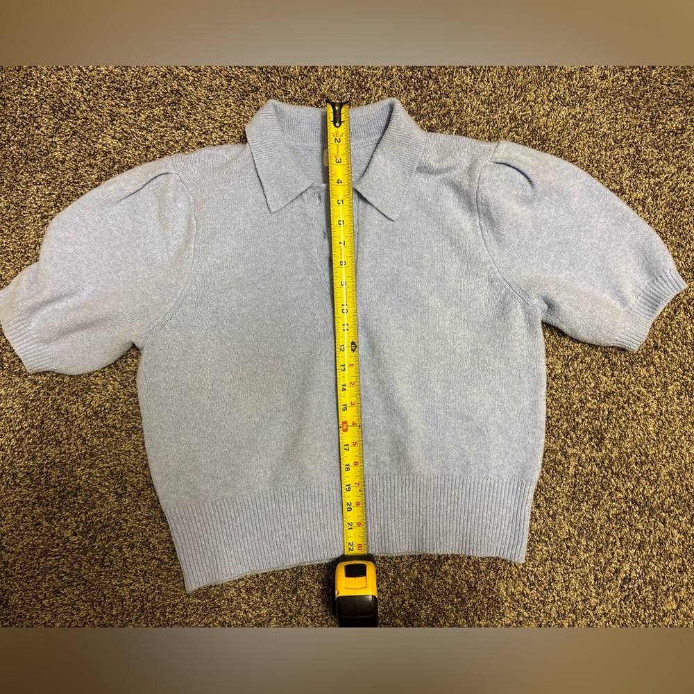 A New Day Short Sleeve Sweater with Puff Sleeves - Size L - Picture 5 of 7